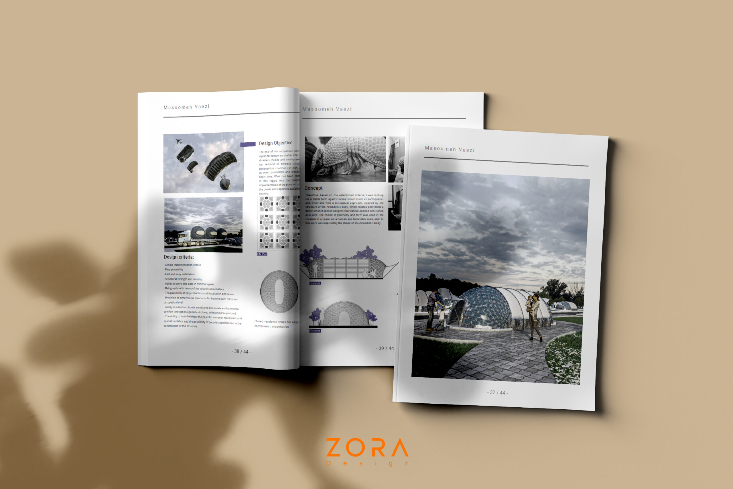 Professional Portfolio , Zora Design